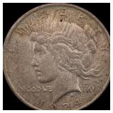 1924 Peace Silver Dollar NEARLY UNCIRCULATED