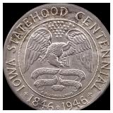 1946 Silver Iowa Centennial Half Dollar CHOICE BU