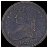 1837 Capped Bust Half Dollar LIGHTLY CIRCULATED