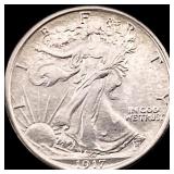 1917 Walking Liberty Half Dollar CLOSELY UNCIRCULA