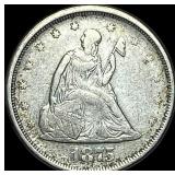 1875-S Silver Twenty Cents NEARLY UNCIRCULATED
