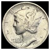 1921 Mercury Dime NEARLY UNCIRCULATED