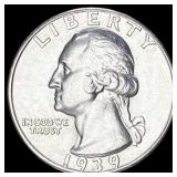 1939-D Silver Washington Quarter UNCIRCULATED