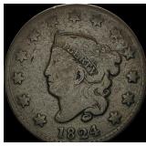 1824 Coronet Head Large Cent HIGH GRADE