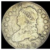 1820 Capped Bust Silver Quarter LIGHTLY  CIRCULAT