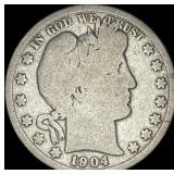 1904-S Silver Barber Half Dollar NICELY  CIRCULAT