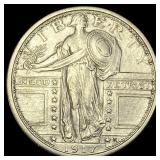 1917 Type 1 Standing Liberty Quarter CLOSELY UNCIR