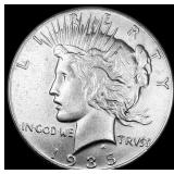1935 Silver Peace Dollar CHOICE AU