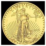 2021 1/10 oz Gold American Eagle $5 SUPERB GEM BU