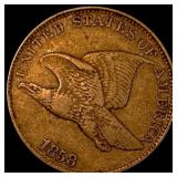 1858 Flying Eagle Cent NEARLY UNCIRCULATED