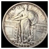 1917-D Type 1 Standing Liberty Quarter NEARLY  UN