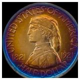 1921 Missouri Centennial Half Dollar CLOSELY UNCIR