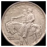 1925 Stone Mountain Silver Half Dollar NEARLY UNCI