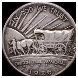 1926 Silver Half Dollar Oregon Trail Memorial NEAR