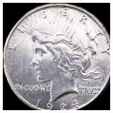 1924-S Silver Peace Dollar CLOSELY UNCIRCULATED