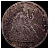 1863 Seated Liberty Half Dollar HIGH GRADE