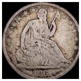 1861-O Silver Half Dollar NICELY CIRCULATED