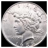 1935 Silver Peace Dollar CHOICE AU