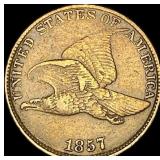 1857 Flying Eagle Cent NEARLY UNCIRCULATED