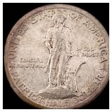 1925 Silver Lexington-Concord Half Dollar NEARLY U