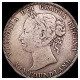 1894 Newfoundland Silver 50 Cents LIGHTLY CIRCULAT