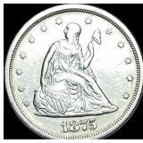 1875-S Silver Twenty Cents CLOSELY UNCIRCULATED