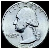 1940-S Washington Silver Quarter CHOICE BU