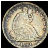 1878 Seated Liberty Half Dollar NEARLY UNCIRCULATE