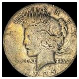 1924 Peace Silver Dollar LIGHTLY CIRCULATED