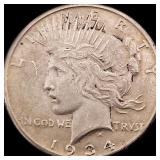 1934 Peace Silver Dollar NEARLY UNCIRCULATED