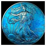 2015 Toned 1oz Silver American Eagle $1 GEM  BU