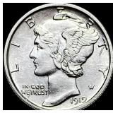 1919-D Mercury Dime UNCIRCULATED