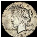 1935 Silver Peace Dollar CLOSELY UNCIRCULATED