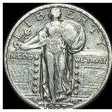 1927-D Silver Standing Liberty Quarter NEARLY UNCI
