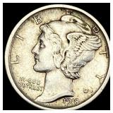 1918-S Mercury Dime CHOICE AU