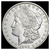 1892 Morgan Silver Dollar CLOSELY UNCIRCULATED
