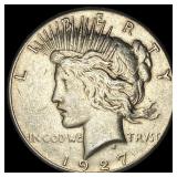 1927 Silver Peace Dollar CLOSELY UNCIRCULATED