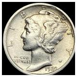 1920-D Mercury Dime NEARLY UNCIRCULATED