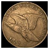 1857 Flying Eagle Cent NEARLY UNCIRCULATED