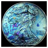 2015 Toned 1oz Silver American Eagle $1  SUPERB G