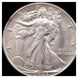 1943 Silver Half Dollar (Walking Liberty) UNCIRCUL