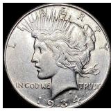 1934-S Silver Peace Dollar CLOSELY  UNCIRCULATED