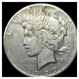 1927 Peace Silver Dollar NEARLY UNCIRCULATED
