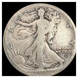 1916-S Silver Walking Liberty Half Dollar LIGHTLY