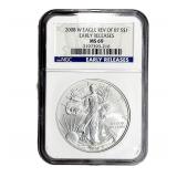 2008 Silver Eagle NGC MS69 Early Releases