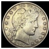 1915-D Silver Barber Half Dollar NEARLY  UNCIRCUL