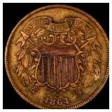 1864 Bronze Two-Cent Piece UNCIRCULATED