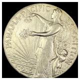 1915-S Silver Panama-Pacific Half Dollar UNCIRCULA