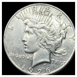 1926 Peace Silver Dollar NEARLY UNCIRCULATED