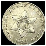 1852 Silver Three-Cent Piece UNCIRCULATED